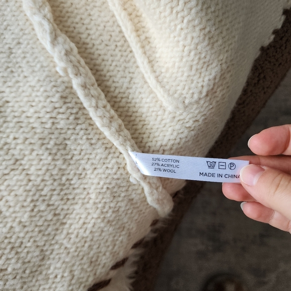 Tuckernuck Cream Blanket Stitch Harrow Cardigan - Picture 4 of 6